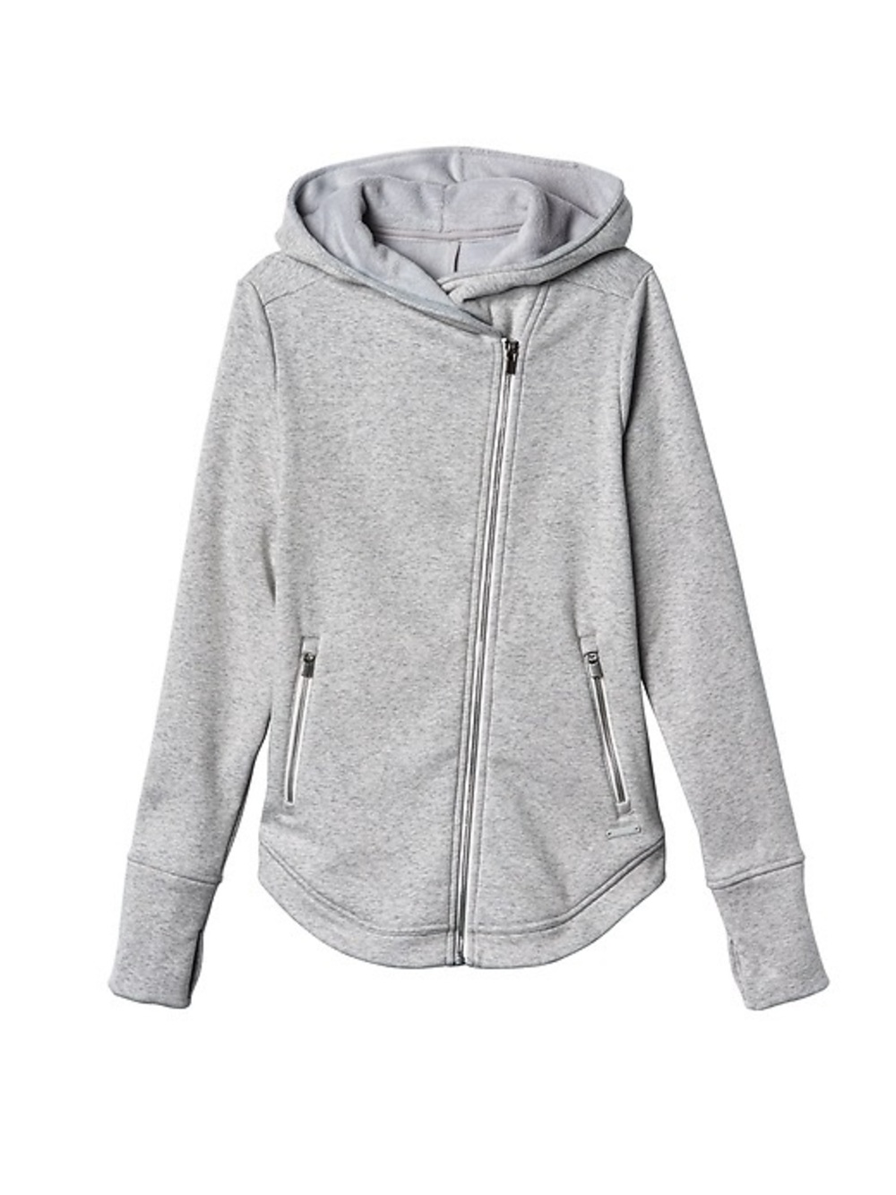 Athleta‎ Cozy Karma Jacket in Light Heather Gray, SZ L LIKE NEW!